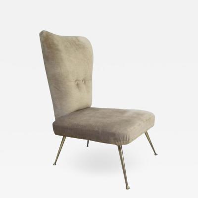 Marco Zanuso Pair of Mid Century Modern Slipper or Lounge Chairs Attributed to Marco Zanuso