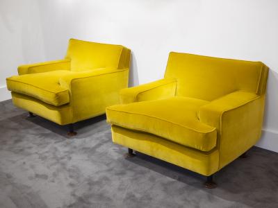 Marco Zanuso Pair of Square armchairs by Marco Zanuso