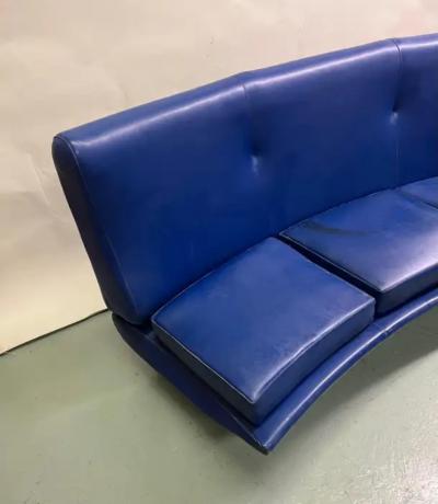 Marco Zanuso Rare Curved Italian Mid Century Triennale Sofa by Marco Zanuso 1951