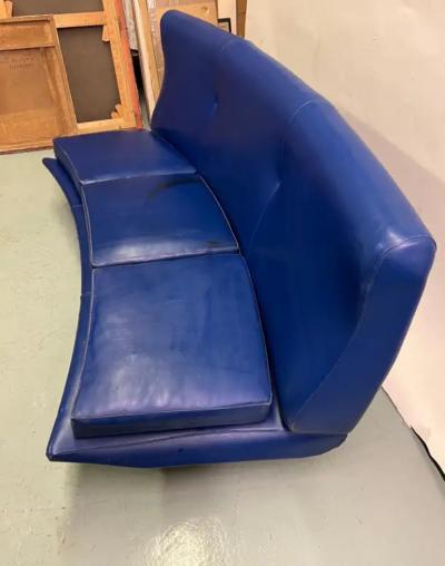 Marco Zanuso Rare Curved Italian Mid Century Triennale Sofa by Marco Zanuso 1951