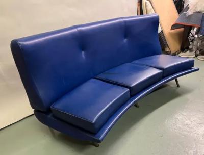 Marco Zanuso Rare Curved Italian Mid Century Triennale Sofa by Marco Zanuso 1951