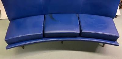 Marco Zanuso Rare Curved Italian Mid Century Triennale Sofa by Marco Zanuso 1951