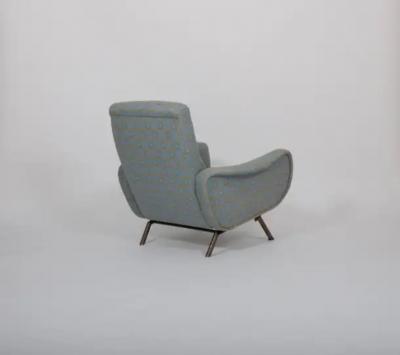 Marco Zanuso Rare original fabric Marco Zanuso Lady chairs Reclining Italy c1950