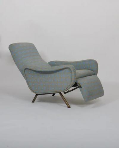 Marco Zanuso Rare original fabric Marco Zanuso Lady chairs Reclining Italy c1950
