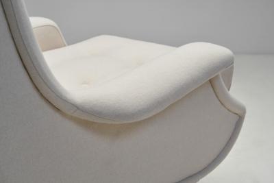 Marco Zanuso Regent Lounge Chairs with Footstools by Marco Zanuso for Arflex Italy 1960s
