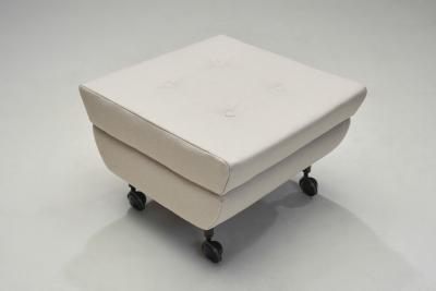 Marco Zanuso Regent Lounge Chairs with Footstools by Marco Zanuso for Arflex Italy 1960s
