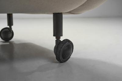 Marco Zanuso Regent Lounge Chairs with Footstools by Marco Zanuso for Arflex Italy 1960s