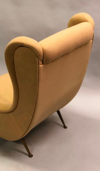 Marco Zanuso Vintage Pair of Italian Senior Chairs Lounge Chairs by Marco Zanuso Arflex