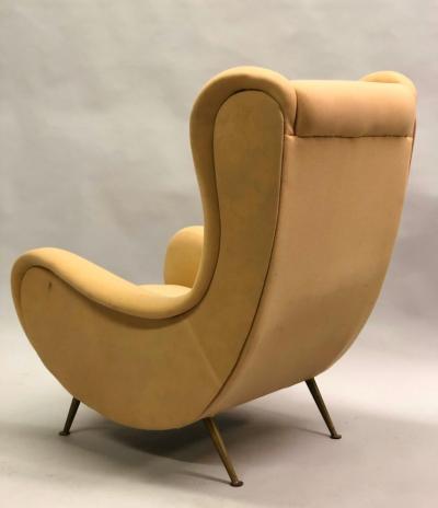 Marco Zanuso Vintage Pair of Italian Senior Chairs Lounge Chairs by Marco Zanuso Arflex