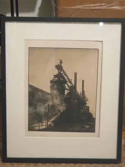 Margaret Bourke White Margaret Bourke White Precisionist Steel Mill Otis Steel Company 1928