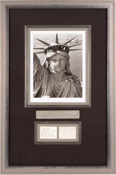 Margaret Bourke White Margaret Bourke White Statue of Liberty Note and Limited Edition Photograph