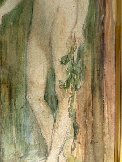 Margaret Fernie Mrs Hugh M Eaton Art Nouveau Female Nude William Shakespeare The Dryad Tree Forest of Arden 