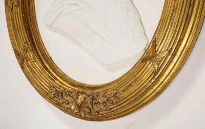 Margaret Foley American 1827 1877 Marble Bust Head of Prophet Zephaniah 