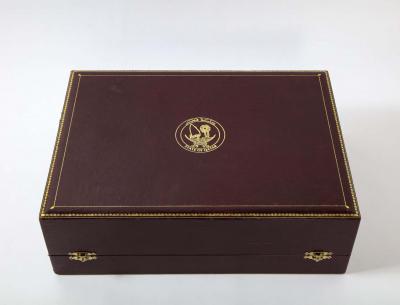 Margaret Thatcher and State of Qatar Garrard Co Silver Gilt Presentation Set