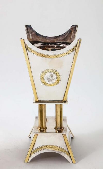 Margaret Thatcher and State of Qatar Garrard Co Silver Gilt Presentation Set