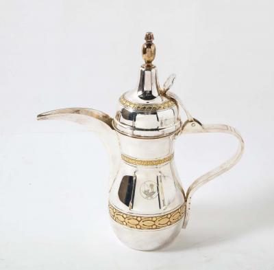 Margaret Thatcher and State of Qatar Garrard Co Silver Gilt Presentation Set