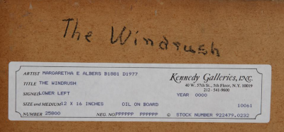 Margaretha E Albers The Windrush