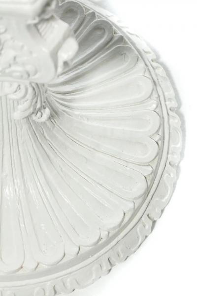 Marge Carson Pair of Large Hollywood Regency Baroque Plaster Lamps by Marge Carson c 1960s