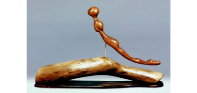 Margery Ellen Goldberg Golden Woman in Flight 1990s