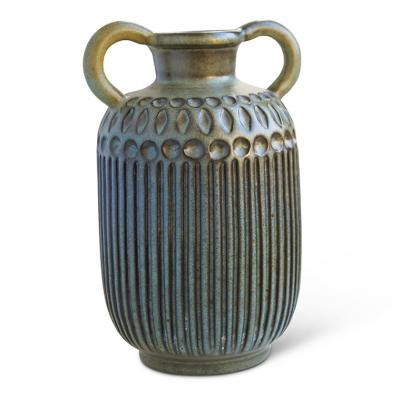 Mari Simmulsson Duo of Carved Vases by Mari Simmulson for Upsala Ekeby