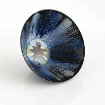 Mari Simmulsson MARI SIMMULSSON CROSS HATCHED BOWL FOR UPSALA EKEBY SWEDEN C 1950