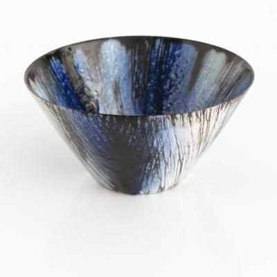 Mari Simmulsson MARI SIMMULSSON CROSS HATCHED BOWL FOR UPSALA EKEBY SWEDEN C 1950