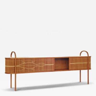 Maria Fernanda Paes de Barros Abrigo Credenza in Cabre va wood With artisans from Brazil