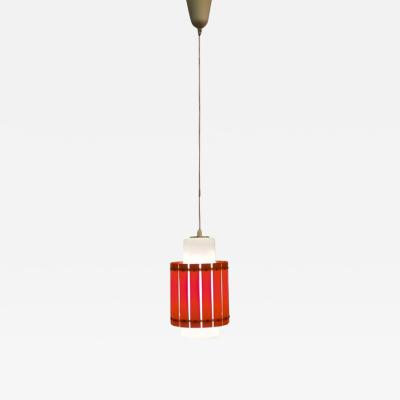 Maria Lindeman Cheerful Red Ceiling Pendant Model K2 74 by Maria Lindeman for Idman 1960s