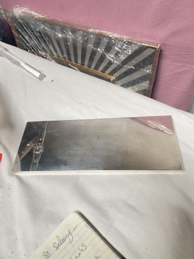 Maria Pergay 1970s Silver plated Belt series decorative box by Maria Pergay