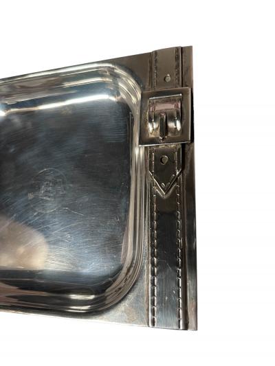 Maria Pergay 1970s Silver plated vide poche by Maria Pergay