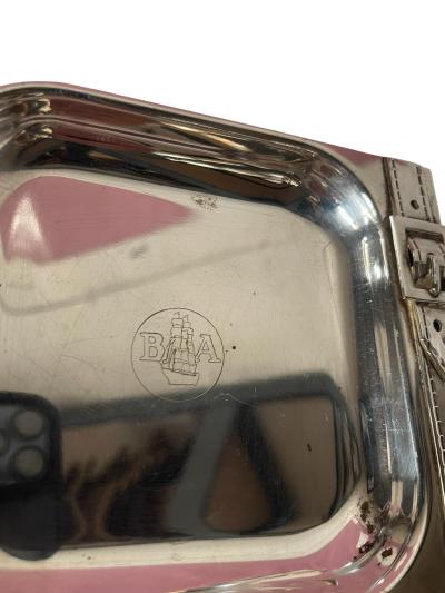 Maria Pergay 1970s Silver plated vide poche by Maria Pergay
