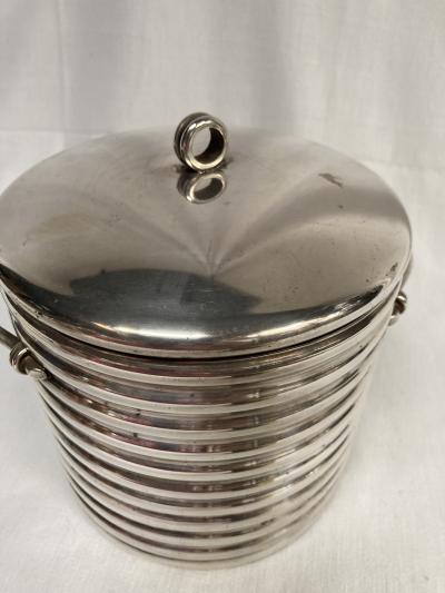 Maria Pergay 1970s silver plated boxe in the style of Maria Pergay