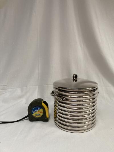 Maria Pergay 1970s silver plated boxe in the style of Maria Pergay