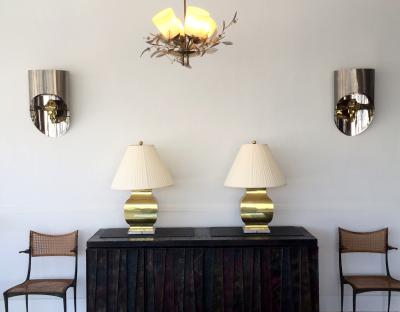 Maria Pergay A Pair of Totem Sconces by Maria Pergay