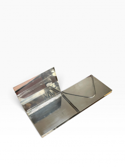 Maria Pergay Large silver plated enveloppe box by Maria Pergay