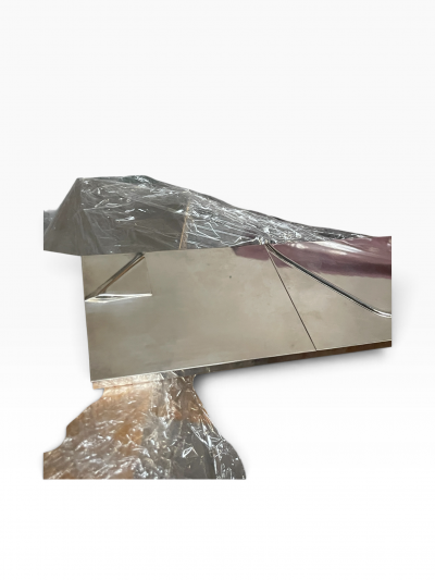 Maria Pergay Large silver plated enveloppe box by Maria Pergay