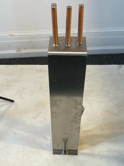 Maria Pergay MODERNIST STAINLESS STEEL FIRE TOOLS IN THE MANNER OF MARIA PERGAY