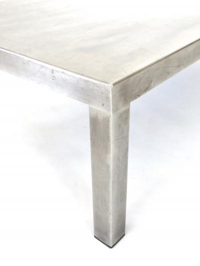 Maria Pergay Maria Pergay Brushed Stainless Steel Coffee Table Created With Marina Varenne