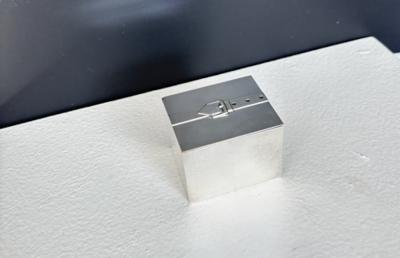 Maria Pergay Maria Pergay Silverplate Small Box with Buckle Motif France c1970