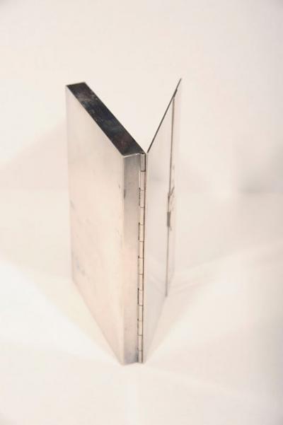 Maria Pergay Maria Pergay Small Silver Plated Box with Buckle Detail