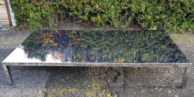 Maria Pergay Mary Pergay longest steel polished coffee table