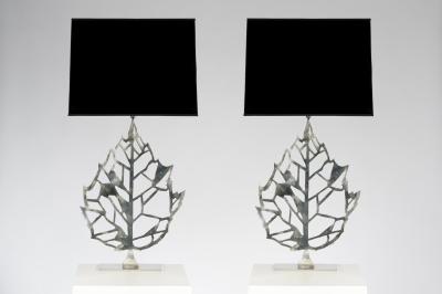 Maria Pergay Pair of Table Lamp By Maria Pergay