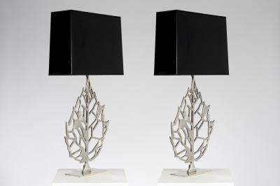 Maria Pergay Pair of Table Lamp By Maria Pergay
