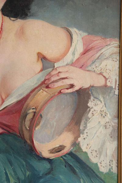 Maria Szantho Maria Szantho Woman with Tambourine 1930 s