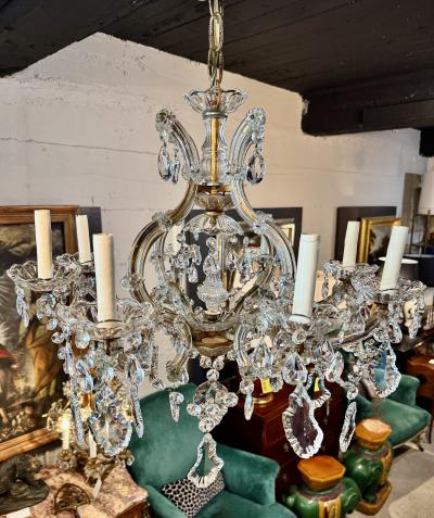 Maria Teresa Chandelier in Hand Blown Murano Glass 8 Light