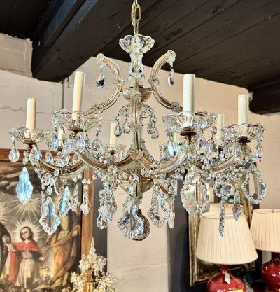 Maria Teresa Chandelier in Hand Blown Murano Glass 8 Light