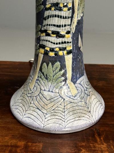 Marian Zawadzki Tilgmans Swedish Mid Century Modern Table Lamp Ceramic 1956