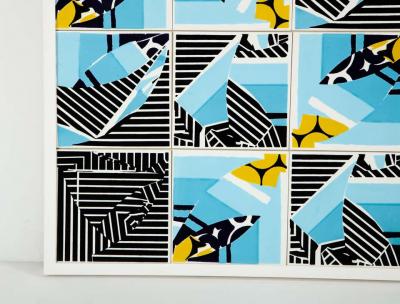 Mariana Lloyd Contemporary Composition with Limited Edition Tiles by Brazilian Designer