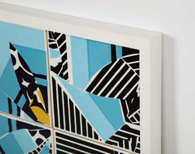 Mariana Lloyd Contemporary Composition with Limited Edition Tiles by Brazilian Designer