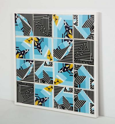 Mariana Lloyd Contemporary Composition with Limited Edition Tiles by Brazilian Designer
